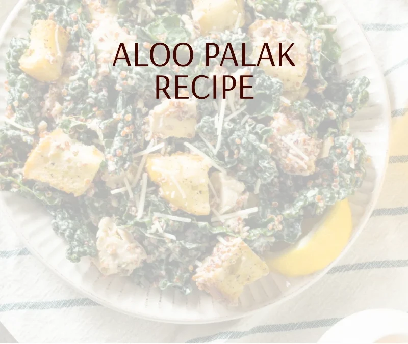 Aloo Palak Recipe in Hindi