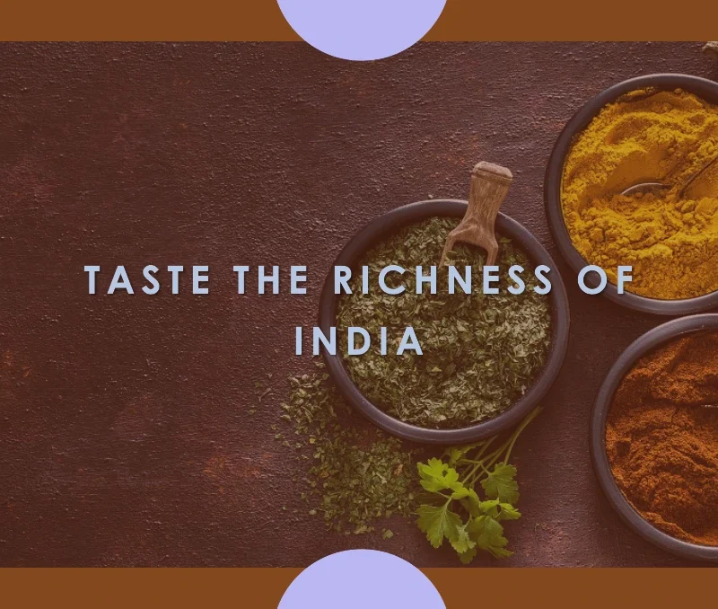 Taste the richness of india
